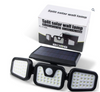 Farol Foco Solar Led 3 Cabezas Giratoria Sensor Movimiento