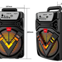 Parlante Activo Bluetooth Con Micro Y Luz Led 6,5 Pulgadas