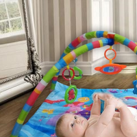 Gimnasio Para Bebe Con Alfombra Y Varios Accesorios