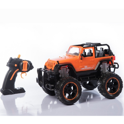 Auto A Bateria Jeep Todo Terreno 4×4 Control Luz Naranja