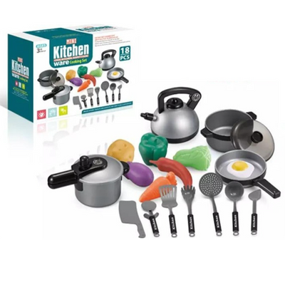 Juego Juguete De Cocina Con Utensilios Para Niños