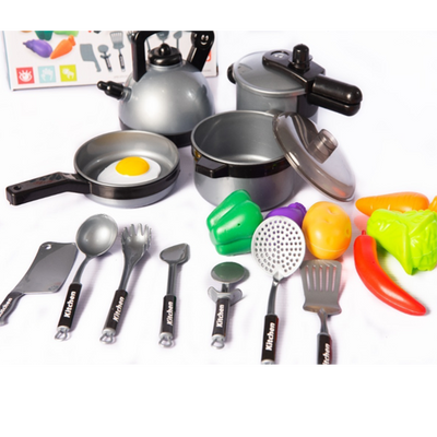 Juego Juguete De Cocina Con Utensilios Para Niños