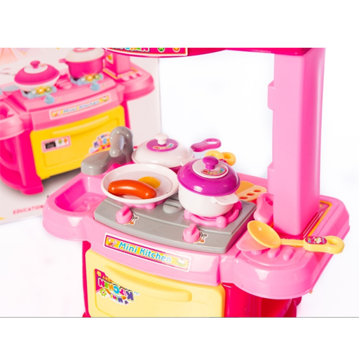 Juego De Cocina Mini Set Con Accesorios Luces Y Sonido