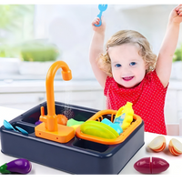 Juego Fregadero De Cocina Para Niños Con Accesorios