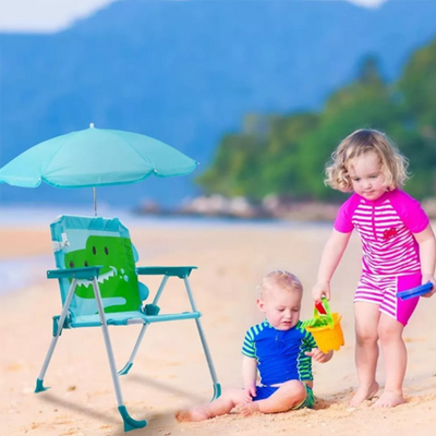 Silla Plegable De Playa Infantil Con Sombrilla Para Niños